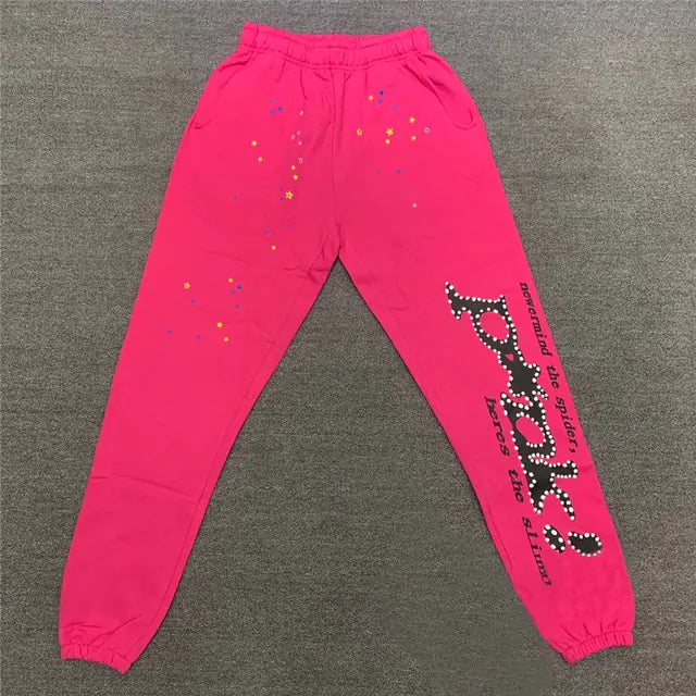 Spider Web Print Pants & Hoodies